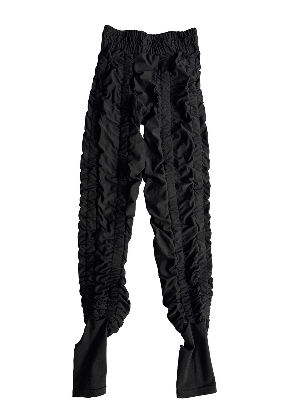 AGOGIE + 20 Wearable Resistance Band Pants Black Leggings Muscle Tone Small